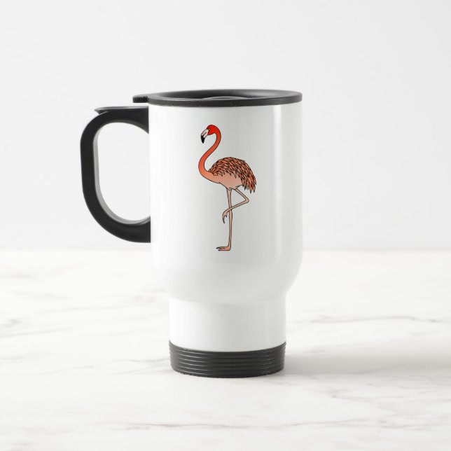 Flamant rose rose lineart-57567 Café Mug (Gauche)