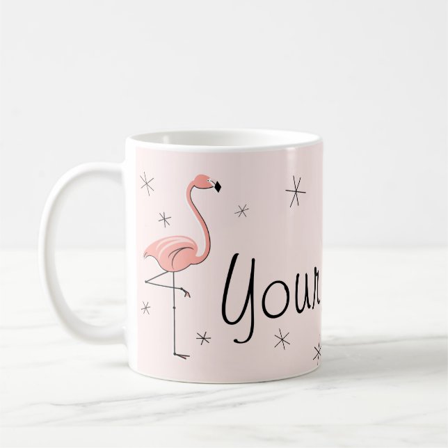 Flamant rose Rose 'Nom' tasse (Gauche)