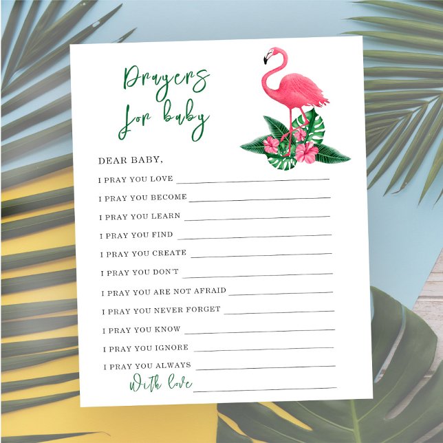 Flamant rose rose - Partie | prières pour bébé (Créateur téléchargé)