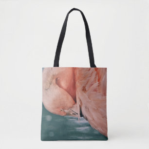 Flamant rose rose Prenez un Sac fourre-tout d'art