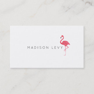 Flamant rose rose Simple Chic Cartes de visite