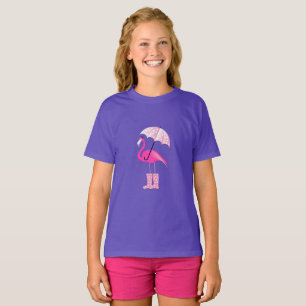 Flamant rose rose - T-shirt basique pour filles