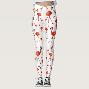 Flamant rose saison Leggings personnalisés