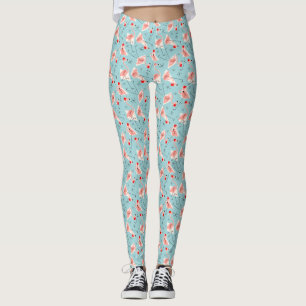 Flamant rose Santas Blue Multi leggings