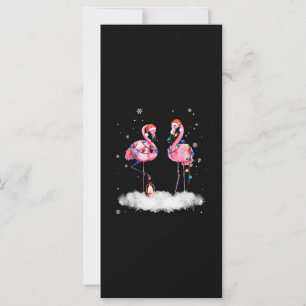 Flamant rose sapin de Noël Santa Hat Lumière