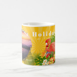 Flamant rose Souvenirs tropicaux Photo Mustard Mug