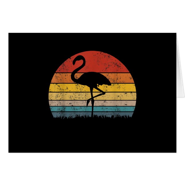 Flamant rose Sunset Flamant rose cadeau (Devant horizontal)