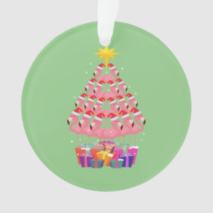 Flamant rose Vilain arbre de Noël Drôle cadeau