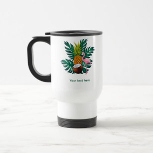 Flamant Tropical - Tasse de Voyage Personnalisée