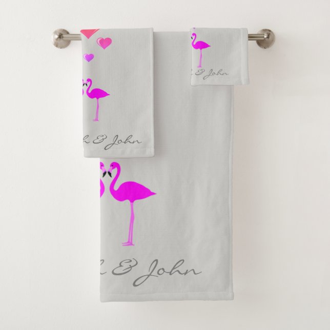 Flamants de dessin animé mignons amoureux - Person (En situation)