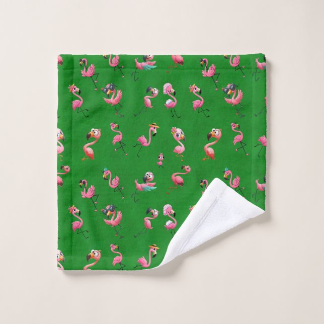 Flamants roses (Gant de toilette)