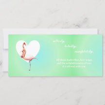 Flamants roses amoureux de minty vert arrière - pl