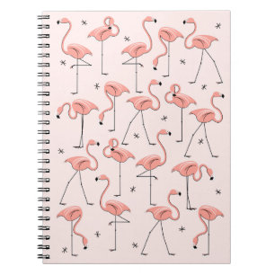 Flamants roses carnet rose