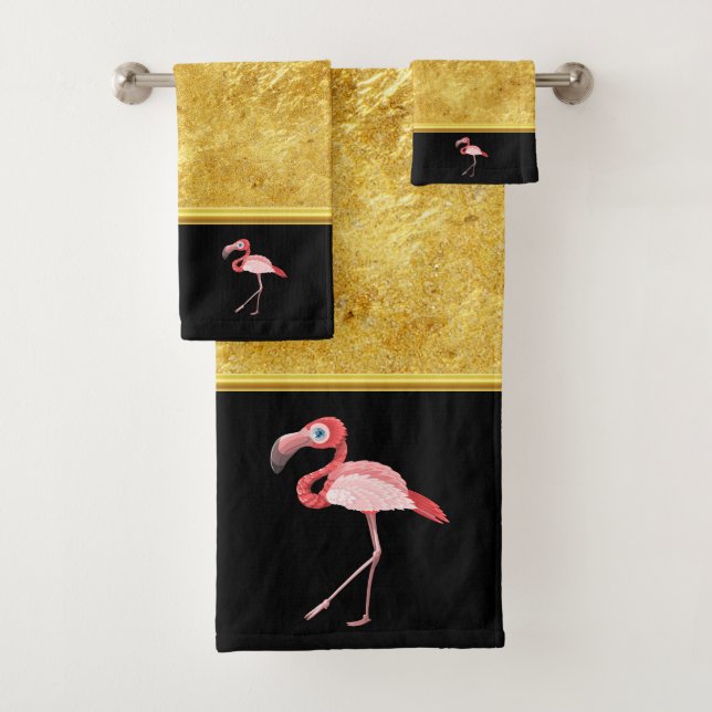 Flamants roses de couleur rose multiple avec yeux  (En situation)