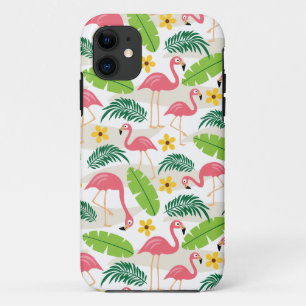 Flamants roses en Paradise Coque-Mate coque iphone