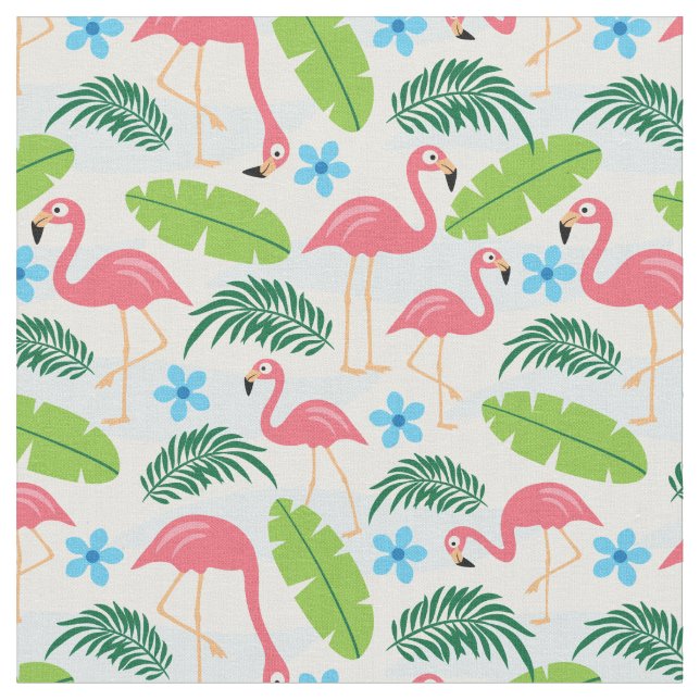 Flamants roses en tissu Paradise (Fermer)