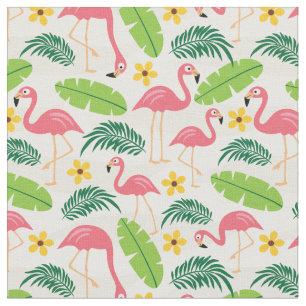 Flamants roses en tissu Paradise