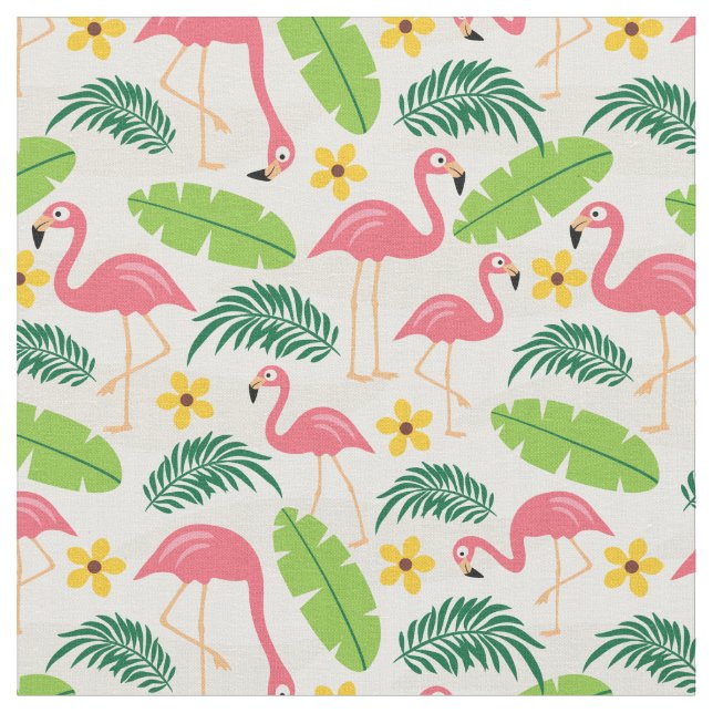 Flamants roses en tissu Paradise (Fermer)