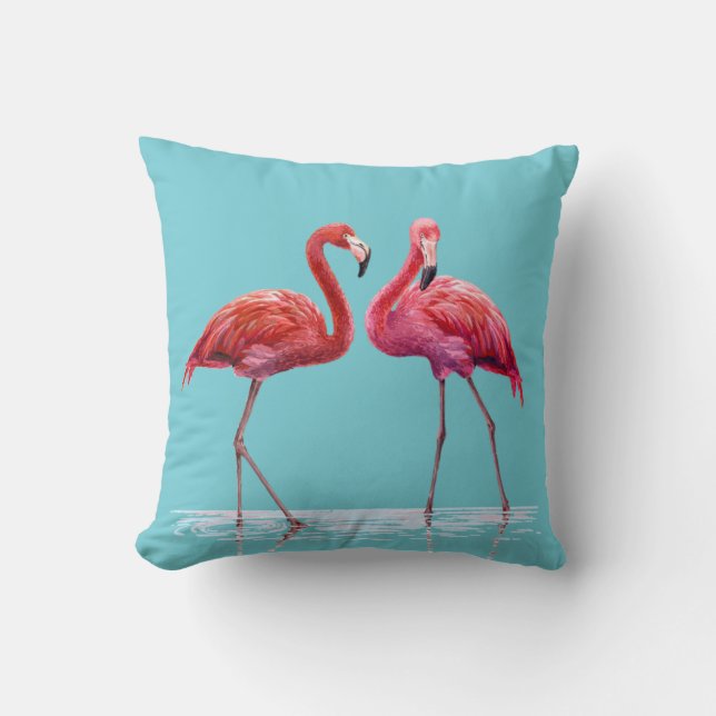 Flamants roses Lance Oreiller (Recto)