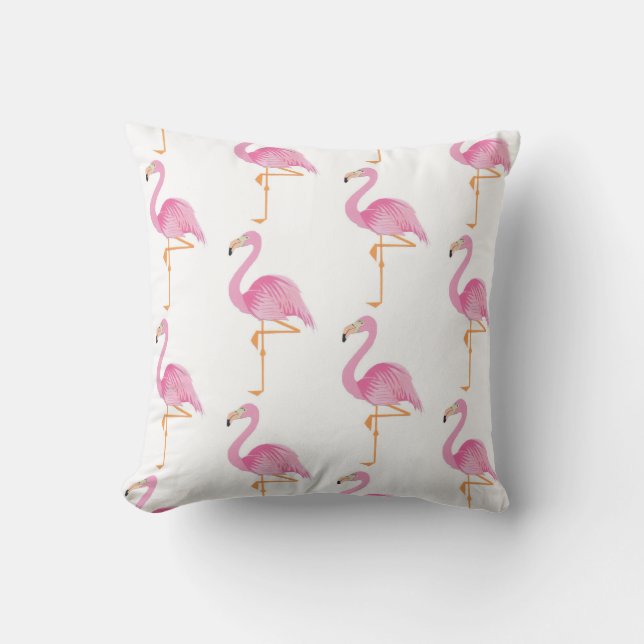 Flamants roses Lancer Oreiller (Recto)
