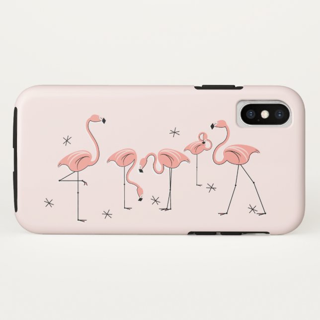 Flamants roses Pink iPhone 11 coque (Dos (Horizontal))