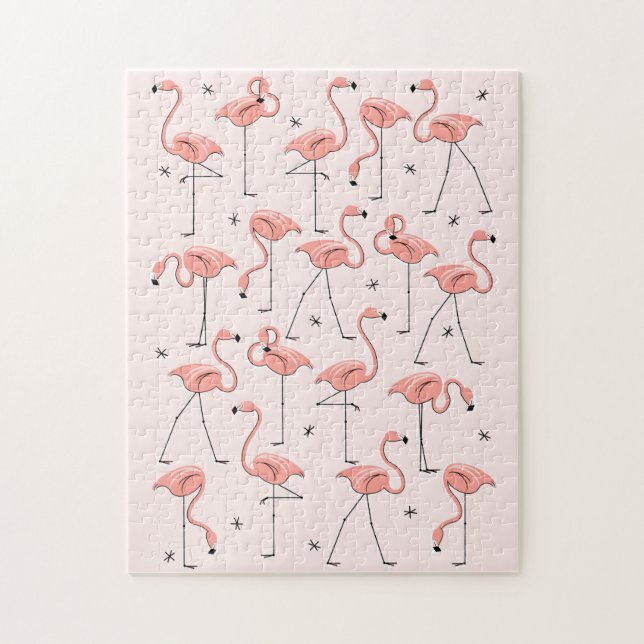 Flamants roses Pink puzzle (Vertical)