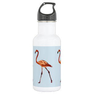 Flamants roses roses Bouteille d'eau personnalisée