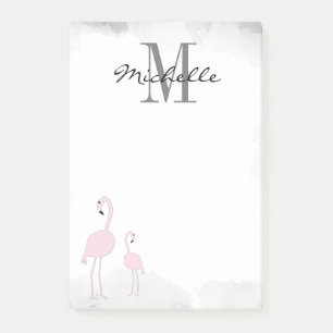 Flamants roses roses Notes post-it personnalisées