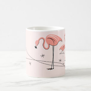 Flamants roses Trio rose 3 tasse