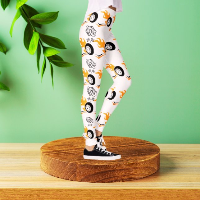 Flame Rider Moto Leggings (Créateur téléchargé)