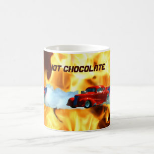 Flames & Drag-racing Doorslammer Race Car Kids Mug