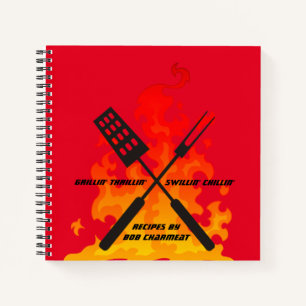 Flames griller la recette de livre de cuisine pers