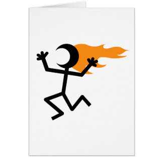 Flaming head