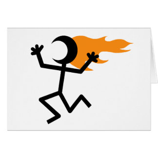 Flaming head