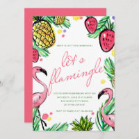 Flamingle Tropical Bachelorette Invitation