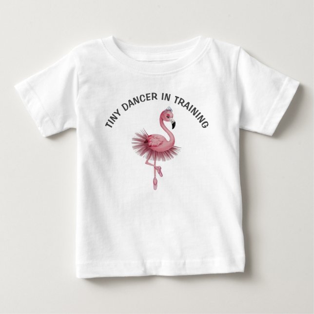 Flamingo Ballet Dancer Toddler Tshirt (Devant)