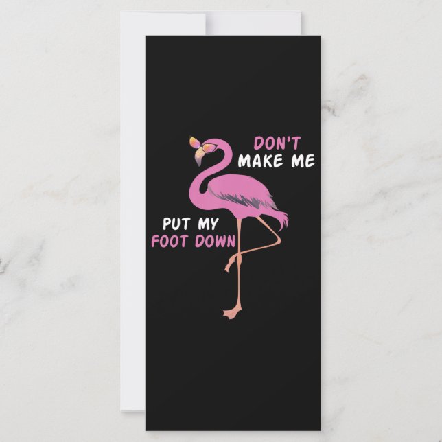 Flamingo | Flamingo With Glasses Dont Make Me Put (Devant)