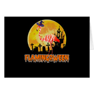 Flamingo   Flamingoween Funny Witch Halloween