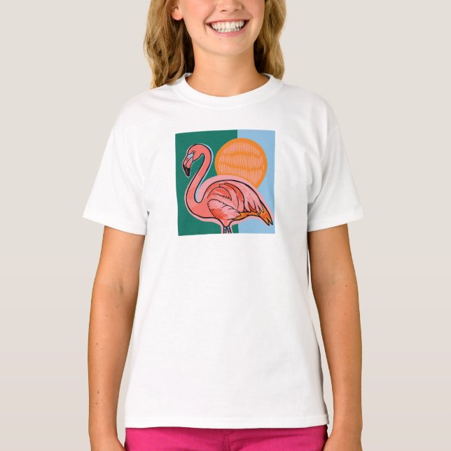 Flamingo Kids T-Shirt (Devant)