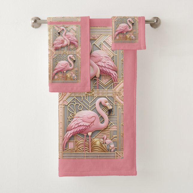 Flamingo Rose Art Déco  (En situation)