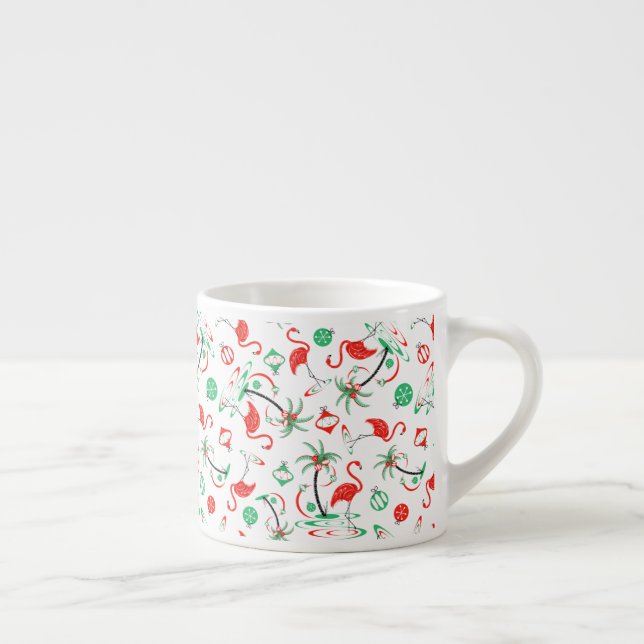 Flamingo rouge de Noël mug multi espresso (Droite)