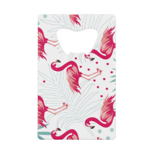 Flamingo tropical et feuille, motif d'été.