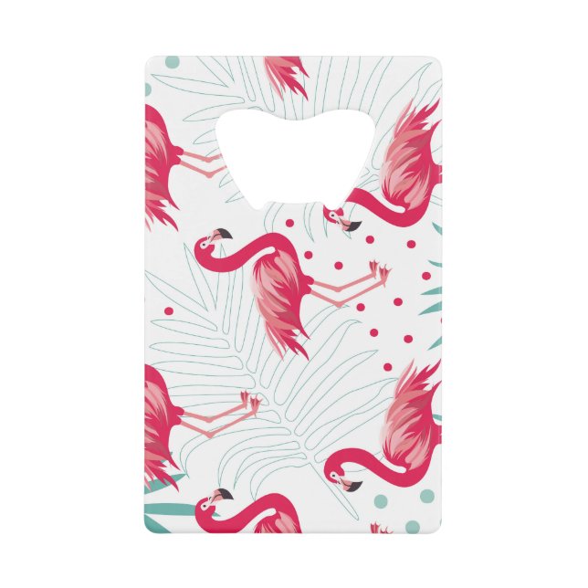 Flamingo tropical et feuille, motif d'été. (Devant)