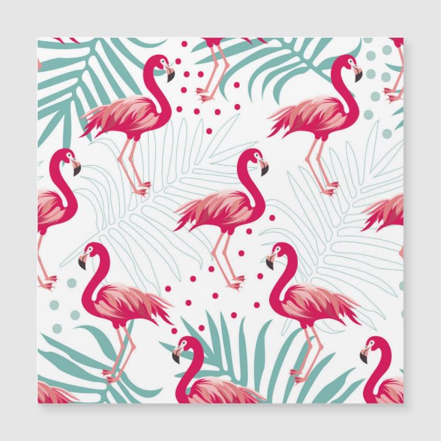 Flamingo tropical et feuille, motif d'été. (Devant)