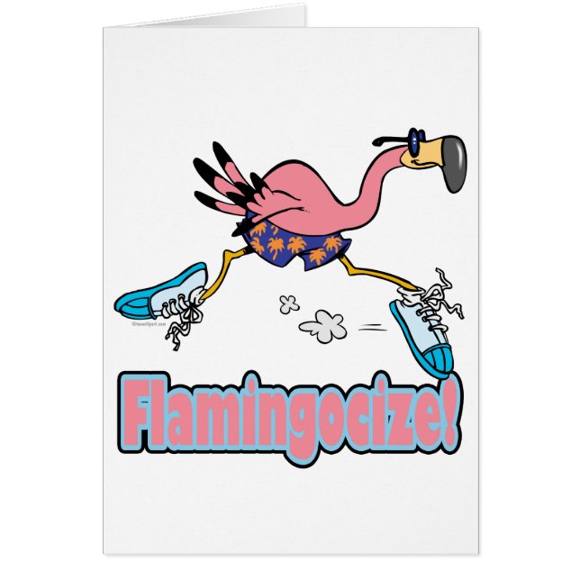 flamingocize jogging flamingo dessin animé (Devant)