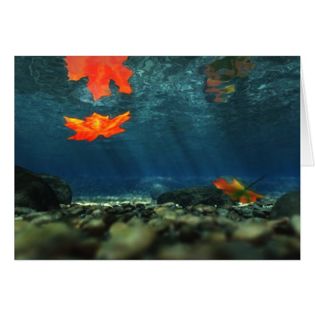 Flamme dans la carte d'eau (Devant horizontal)