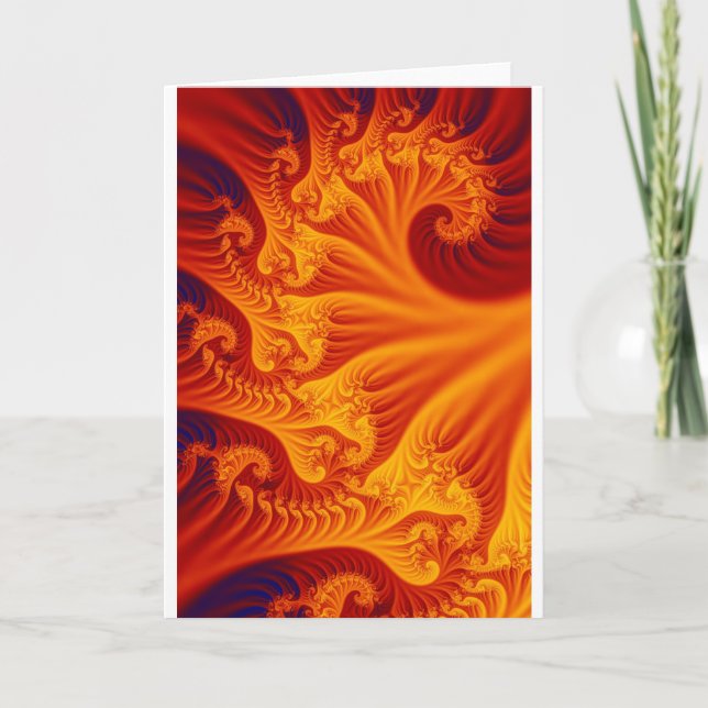 Flamme de fractale - carte (Devant)