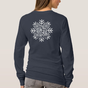 Flamme de neige mince Fit Femme Code QR T-shirt