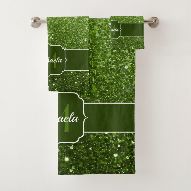 Flamme de parties scintillant vert clair pétille M (En situation)