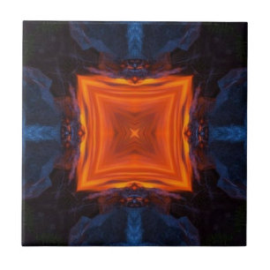 Flamme de roche de lave carreaux de céramique noi